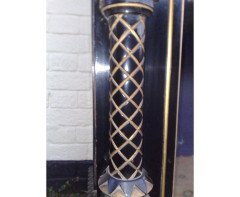 Dr. C. Dresser, attributed. Aesthetic Movement Incised, Gilded & Ebonized Display Cabinet - Thumbnail 16