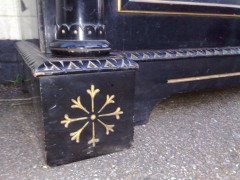 Dr. C. Dresser, attributed. Aesthetic Movement Incised, Gilded & Ebonized Display Cabinet - Thumbnail 18
