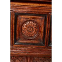 Bruce Talbert for Gillows. Aesthetic Movement Exhibition Quality Oak Sideboard. - Thumbnail 16