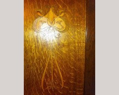 Liberty & Co., Arts & Crafts Oak Bedroom Pair with Wardrobe & Matching Double Bed - Thumbnail 6