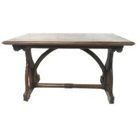 A. W. N. Pugin Attributed, Gillows Lancaster. A Gothic Revival Walnut Library Table. - Thumbnail 1