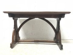 A. W. N. Pugin Attributed, Gillows Lancaster. A Gothic Revival Walnut Library Table. - Thumbnail 3