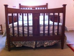 Liberty & Co., Arts & Crafts Oak Bedroom Pair with Wardrobe & Matching Double Bed - Thumbnail 12