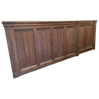 A. W. N. Pugin, attributed, Four Pieces of Gothic Revival Oak Linen Fold Paneling - Thumbnail 1