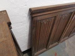 A. W. N. Pugin, attributed, Four Pieces of Gothic Revival Oak Linen Fold Paneling - Thumbnail 13