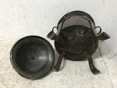 C. F. A Voysey, Arts & Crafts Copper Coal Bucket with Hand Formed Iron Details - Thumbnail 11