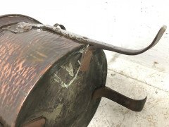 C. F. A Voysey, Arts & Crafts Copper Coal Bucket with Hand Formed Iron Details - Thumbnail 12