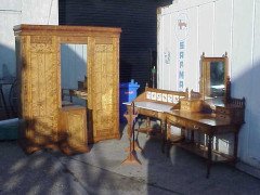 Aesthetic Movement Five-Piece Bedroom Suite, probably by Dyer and Watts - Thumbnail 7