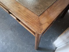 Chinese Hard Wood Dining Table & Eight Matching Chairs All with Stylised Carving - Thumbnail 7