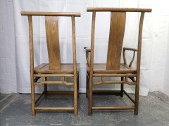 Chinese Hard Wood Dining Table & Eight Matching Chairs All with Stylised Carving - Thumbnail 15