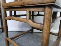 Chinese Hard Wood Dining Table & Eight Matching Chairs All with Stylized Carving - Thumbnail 18
