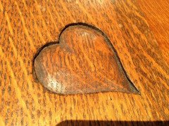 Heal's, Near Pair of Arts & Crafts Single Oak 3' Wide Beds with Carved Hearts - Thumbnail 10