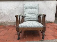 Jas Shoolbred, In the style of Morris & Co., a Reclining Upholstered Armchair - Thumbnail 2