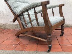 Jas Shoolbred, In the style of Morris & Co., a Reclining Upholstered Armchair - Thumbnail 5