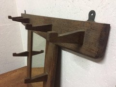 Cotswold School Arts & Crafts Oak Hall Mirror, Attributed to Stanley Webb Davies - Thumbnail 3