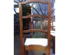 Heal's, Set of Four English Arts & Crafts Oak Arched Top Ladderback Dining Chairs - Thumbnail 6