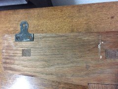 Cotswold School Arts & Crafts Oak Hall Mirror, Attributed to Stanley Webb Davies - Thumbnail 7