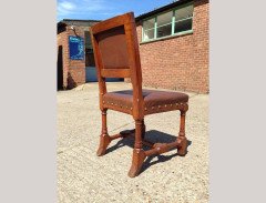A. W. N. Pugin, Stamped Gillows, a Set of Six Gothic Revival Oak Dining Chairs - Thumbnail 4