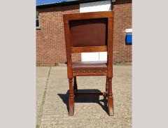 A. W. N. Pugin, Stamped Gillows, a Set of Six Gothic Revival Oak Dining Chairs - Thumbnail 5