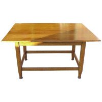 Wylie & Lochhead Attributed, Arts & Crafts Glasgow School Oak Dining Table - Thumbnail 1