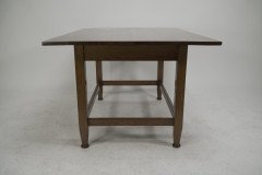 Wylie & Lochhead Attributed, an Arts & Crafts Glasgow School Oak Dining Table - Thumbnail 2
