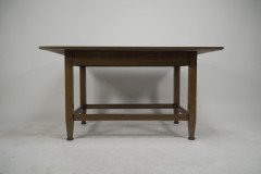 Wylie & Lochhead Attributed, Arts & Crafts Glasgow School Oak Dining Table - Thumbnail 3