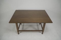 Wylie & Lochhead Attributed, Arts & Crafts Glasgow School Oak Dining Table - Thumbnail 4