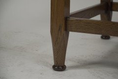 Wylie & Lochhead Attributed, Arts & Crafts Glasgow School Oak Dining Table - Thumbnail 6