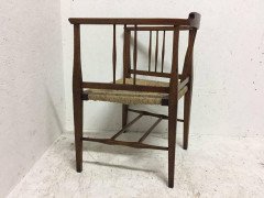 E. A. Taylor, Wylie & Lochhead or Shapland & Petter. A Fine Rush Seated Armchair - Thumbnail 3