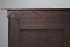 Liberty & Co Moorish walnut music cabinet with bottle neck glass up & over door - Thumbnail 22
