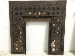 English Aesthetic Movement Cast Iron Fire Insert with Original Maw & Co Tiles - Thumbnail 19