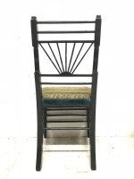 E. W. Godwin attri, a Pair of Anglo-Japanese Side Chairs with Radiating Spindles - Thumbnail 1