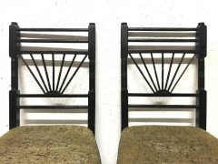 E. W. Godwin attri, a Pair of Anglo-Japanese Side Chairs with Radiating Spindles - Thumbnail 7