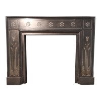 Dr. C. Dresser, Important Aesthetic Movement Marble Fire Surround with Bulrushes - Thumbnail 1