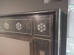 Dr. C. Dresser, Important Aesthetic Movement Marble Fire Surround with Bulrushes - Thumbnail 2