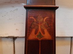 Two Arts & Crafts Armchairs inlaid with Abalone, Walnut, boxwood & Sycamore - Thumbnail 7