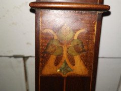 Two Arts & Crafts Armchairs inlaid with Abalone, Walnut, boxwood & Sycamore - Thumbnail 8