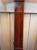 Two Arts & Crafts Armchairs inlaid with Abalone, Walnut, boxwood & Sycamore - Thumbnail 12