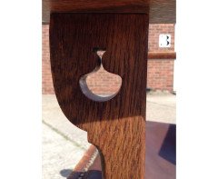 Heal's, attributed. A Set of Eight English Arts & Crafts Oak Dining Chairs - Thumbnail 7