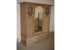 Waring & Gillows George Walton, Style of. Arts & Crafts Wardrobe & Dressing Table - Thumbnail 2