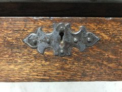 A. W. N. Pugin Gillows, Gothic Revival Oak Marble-Top Washstand with Carved Florets - Thumbnail 13