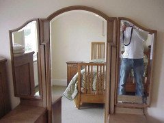 Waring & Gillows George Walton, Style of. Arts & Crafts Wardrobe & Dressing Table - Thumbnail 9