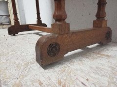 A. W. N. Pugin Gillows, Gothic Revival Oak Marble-Top Washstand with Carved Florets - Thumbnail 18