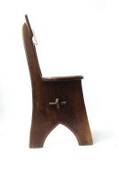 An Arts & Crafts Oak Chair In the style of E W Pugin With Pegged Construction - Thumbnail 2