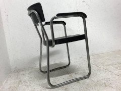 Emile Guillot for Thonet, Tubular Steel Modernist Armchair - Thumbnail 3
