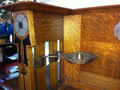Valkyrie Arts & Crafts Oak Piano Designed by L F Wyburd for Liberty & Co - Thumbnail 5