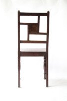 Bruce Talbert attri, an Anglo-Japanese Walnut Chair With a Carved Sunflower - Thumbnail 4