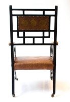E. W. Godwin. Probably made by William Watt. A Rare Anglo-Japanese Armchair. - Thumbnail 4