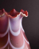 Thomas Webb, a Large Vaseline & Cranberry Shade, Circa 1900 - Thumbnail 6