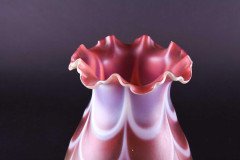 Thomas Webb, a Large Vaseline & Cranberry Shade, Circa 1900 - Thumbnail 8